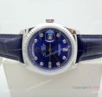 Swiss Copy Rolex Day-Date 118135 ETA2836 Watch SS Blue Dial 36mm_th.jpg